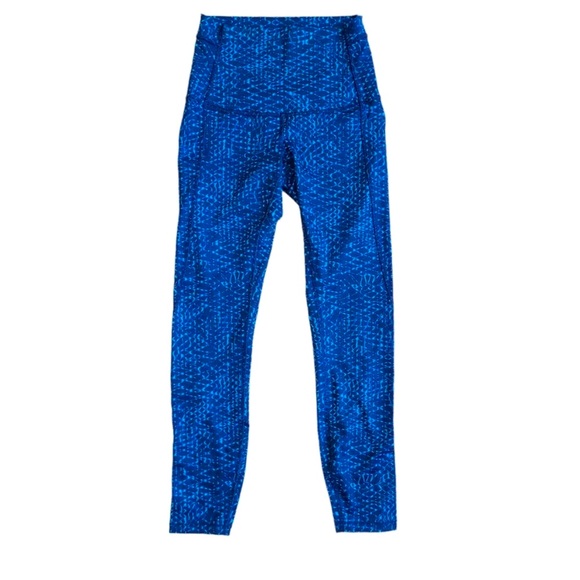 Lululemon Pure Practice High Waisted leggings 
7/8 Size 4 blue EUC - Picture 4 of 7